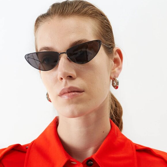 Dior Men Sunglasses Shiny Gunmetal Blue Cat Eye MISSDIOR B1U H4B0 BRAND NEW - Picture 11 of 12